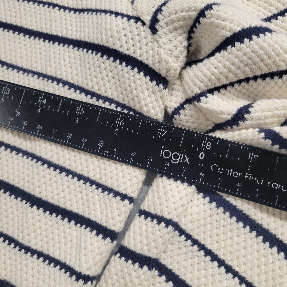Madewell Cream and Black Striped Button-Up Cardigan - Picture 6 of 11